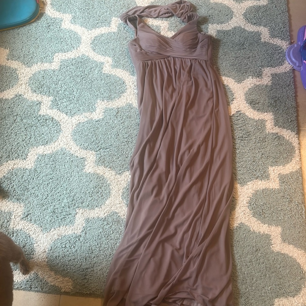 Azazie bridesmaid dress in dusk